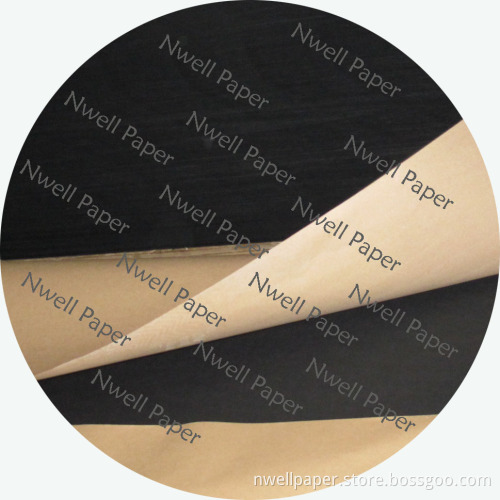 Pure wood pulp black paper